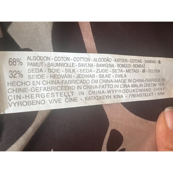 ZARA Sleeveless Small Beaded Scoop Neck Shift Dress Cotton & Silk Blend - Picture 13 of 14